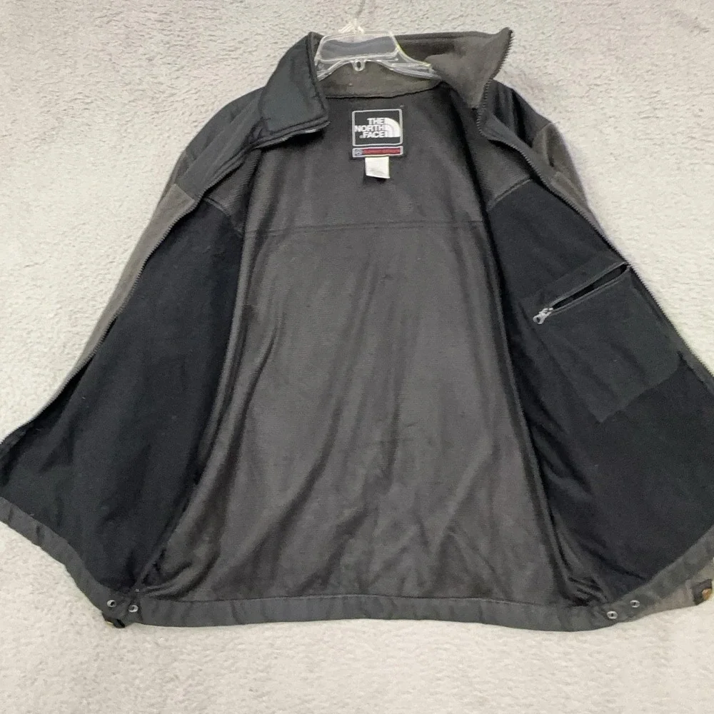 North Face Jacket Mens 2XL Gray Summit Series Gore Windstopper Fleece Full Zip